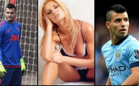 Aguero bị tố từng ngủ với vợ thủ thành Man United